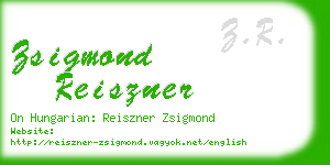 zsigmond reiszner business card